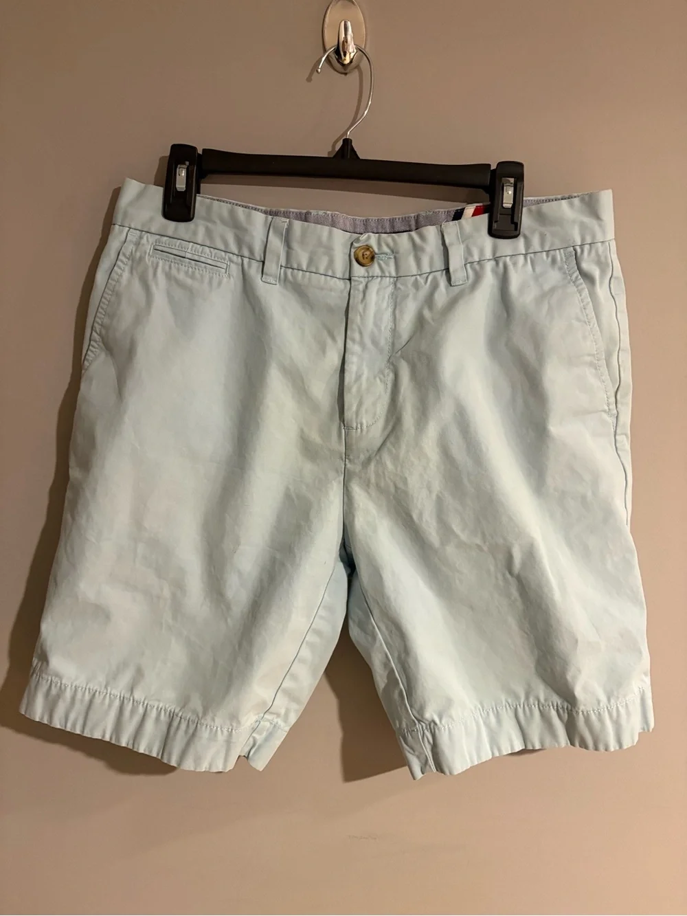 Tommy Hilfiger Chino Shorts Men’s 33 Light Blue Classic Preppy